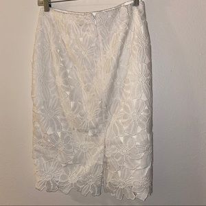 Ann Taylor Factory Floral Embroidered Skirt Sz. 16